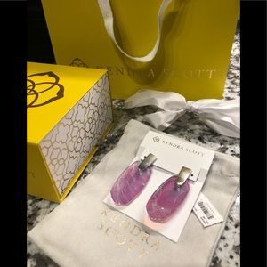 NWT dichroic glass Kendra Scott Aragon earrings